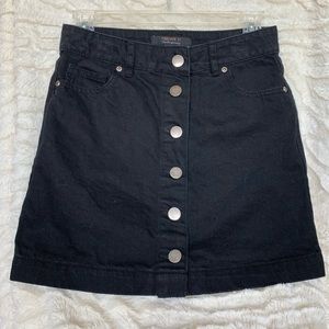 Small Black Forever 21 Jean Skirt